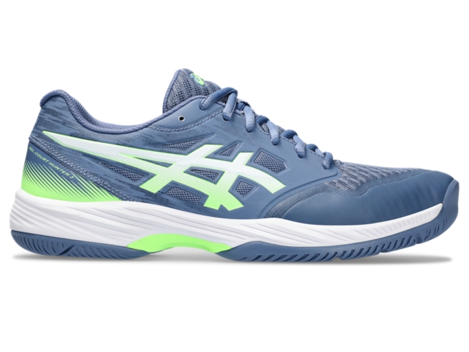 GEL COURT HUNTER 3 Men Denim Blue Lime Burst Hallensportschuhe fur Herren ASICS Outlet DE