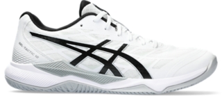 Men s GEL TACTIC 12 White Black Volleyball Shoes ASICS