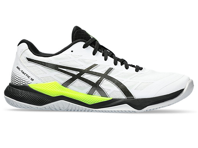 Image 1 of 7 of Men's White/Gunmetal GEL-TACTIC 12 Men's Volleyball Shoes