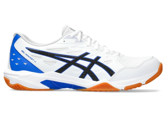 Men's GEL-ROCKET 11 | White/Black | Volleyball Shoes | ASICS