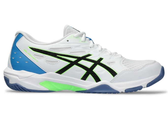 Men's GEL-ROCKET 11 | White/Lime Burst | Volleyball Shoes | ASICS