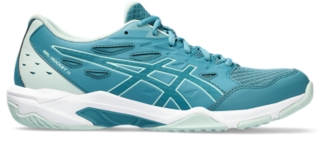 Men s GEL ROCKET 11 Blue Teal Pale Mint Volleyball Shoes ASICS