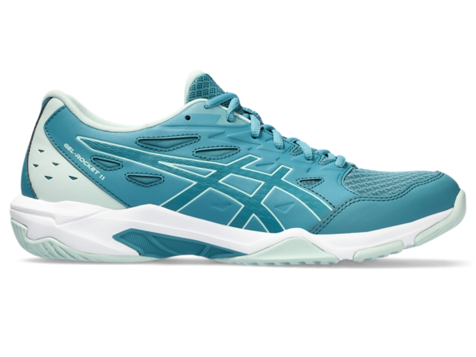 Men's GEL-ROCKET 11 | Blue Teal/Pale Mint | Volleyball Shoes | ASICS