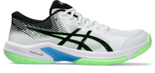 BEYOND FF Men White Lime Burst Hallensportschuhe fur Herren ASICS DE