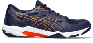 GEL ROCKET 11 WIDE Men Peacoat Shocking Orange Men s Volleyball Shoes ASICS United States