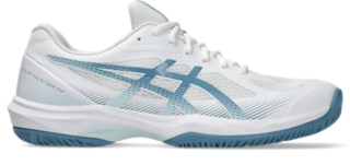 Image 8 of 8 of Men's WHITE/SABA BLUE COURT HUNTER FF Men's Indoor Shoes