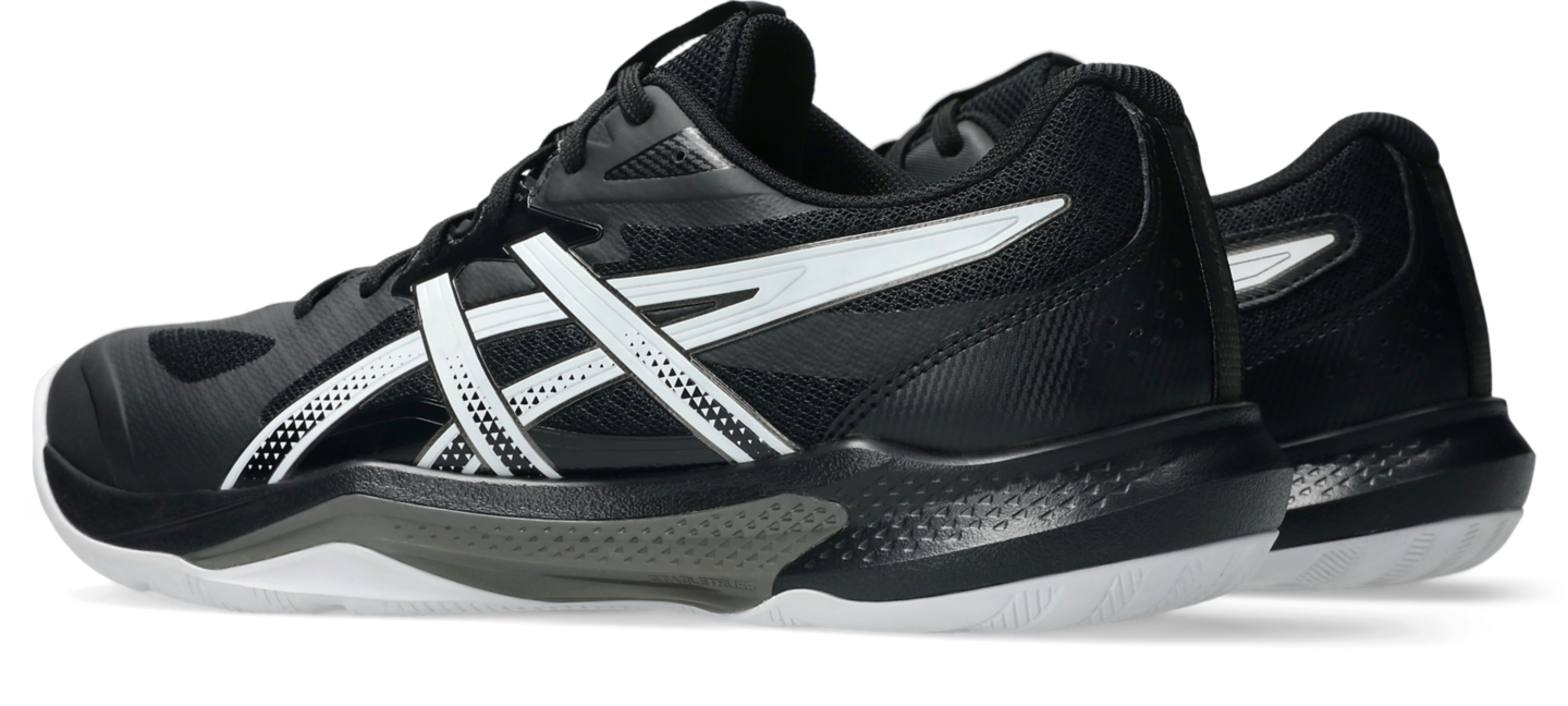 Мужские кроссовки ASICS Gel-Tactic 13, цвет: Чёрный / Белый — фото 3