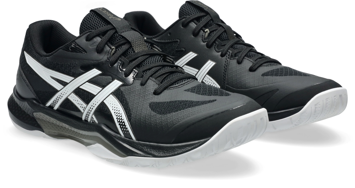 Мужские кроссовки ASICS Gel-Tactic 13, цвет: Чёрный / Белый — фото 2