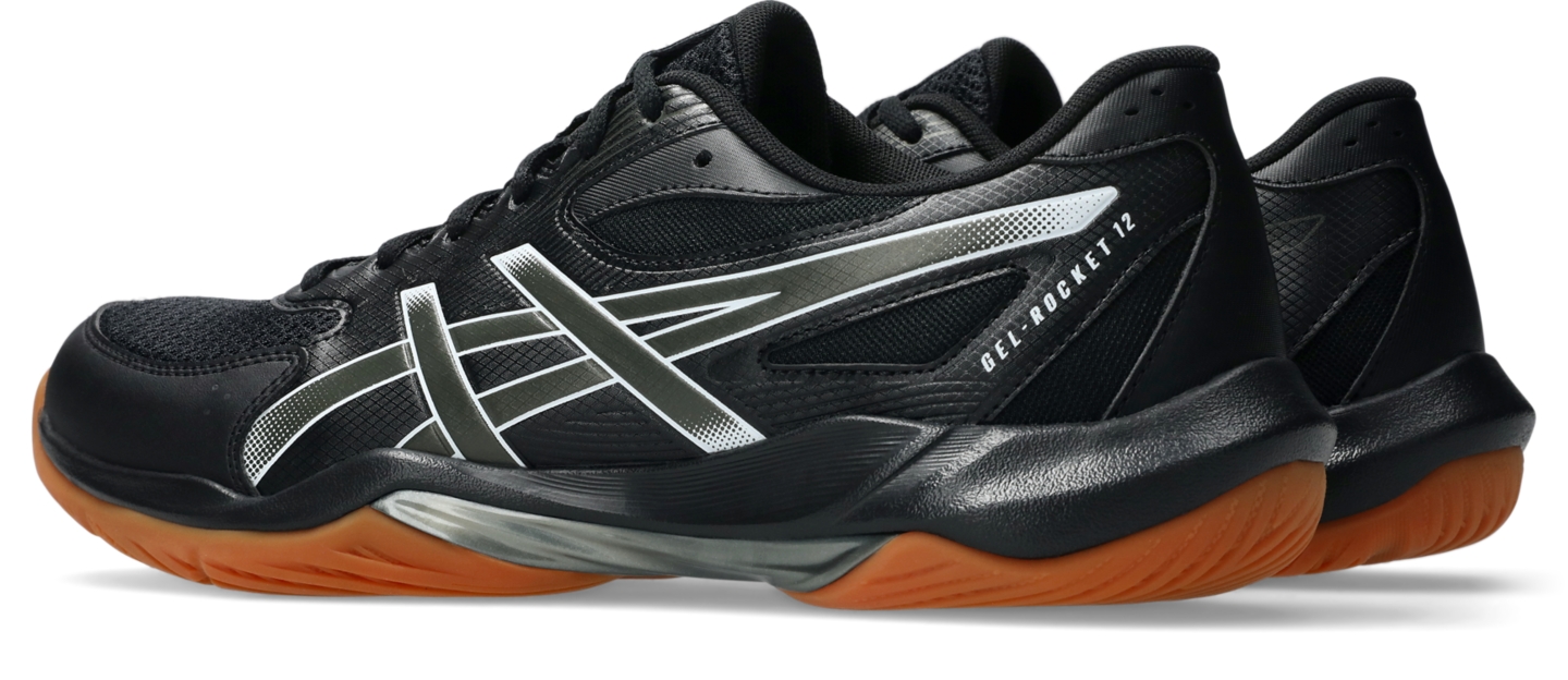 Мужские кроссовки ASICS Gel-Rocket 12, цвет: Чёрный / Графитовый — фото 3