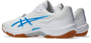 Image 3 of 8 of Unisex WHITE/DIRECTOIRE BLUE COURT CONTROL FF 4 Unisex Indoor Shoes