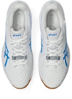 Image 6 of 8 of Unisex WHITE/DIRECTOIRE BLUE COURT CONTROL FF 4 Unisex Indoor Shoes