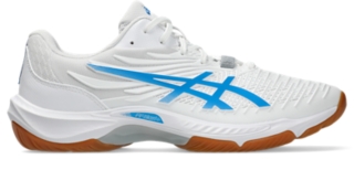 Image 8 of 8 of Unisex WHITE/DIRECTOIRE BLUE COURT CONTROL FF 4 Unisex Indoor Shoes