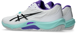รูปภาพ 3 จาก 7 ถึง Unisex WHITE/ILLUMINATE MINT COURT CONTROL FF 4 Women Indoor Shoes