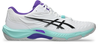 รูปภาพ 7 จาก 7 ถึง Unisex WHITE/ILLUMINATE MINT COURT CONTROL FF 4 Women Indoor Shoes