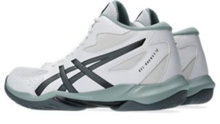 Image 3 of 8 of Men's WHITE/STEEL GREY GEL-ROCKET MT 12 Men's Indoor Shoes