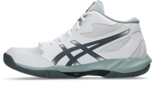 Image 4 of 8 of Men's WHITE/STEEL GREY GEL-ROCKET MT 12 Men's Indoor Shoes