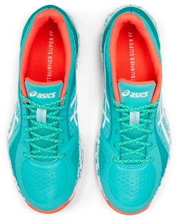 asics gel netburner super ff ice mint netball trainers