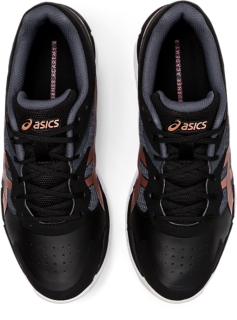 black asics netball trainers