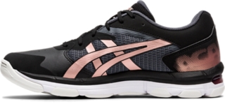 GEL-NETBURNER ACADEMY 8 Women Black/Rose Gold | notdisplayed | ASICS Kingdom