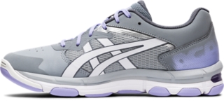grey asics netball shoes