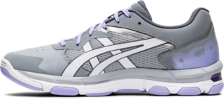 asics netball shoes grey