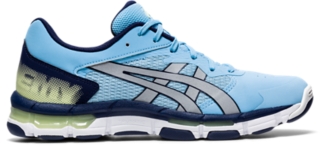 asics gel netburner academy 7 blue