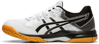 Women s GEL ROCKET 9 White Black Volleyball Shoes ASICS