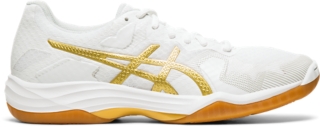 asics white sports shoes