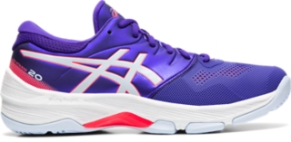 white asics netball shoes