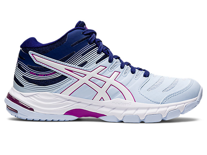 Image 1 of 8 of Women's Soft Sky/White GEL-BEYOND MT 6 Women's Volleyball Shoes