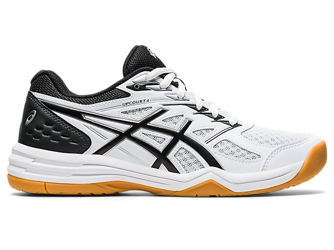 Women's UPCOURT 4 | White/Black | Volleyball Shoes | ASICS