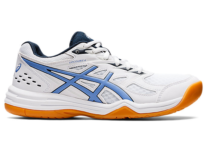 Women's UPCOURT 4 | White/Periwinkle Blue | Volleyball Shoes | ASICS