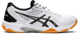 Women s GEL ROCKET 10 White Black Volleyball Shoes ASICS