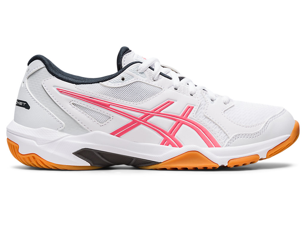 Women's GEL-ROCKET 10 | White/Pink Cameo | Volleyball Shoes | ASICS