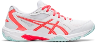 Women's GEL-ROCKET 10 | White/Sunrise Red | Volleyball Shoes | ASICS