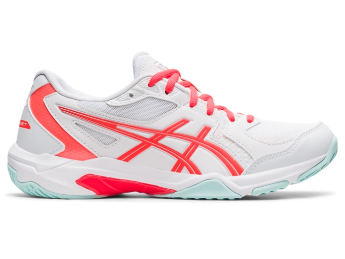 Women's GEL-ROCKET 10 | White/Sunrise Red | Volleyball Shoes | ASICS