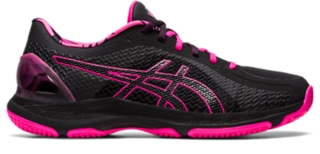 NETBURNER SUPER FF Women Black Pink Glo Women s Netball Shoes ASICS Australia