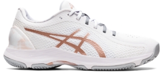 NETBURNER SUPER FF Women White Rose Gold Women s Netball Shoes ASICS Australia