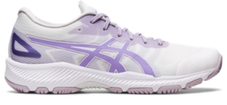 Asics netball best sale shoes white