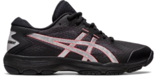 Women's GEL-NETBURNER ACADEMY 9 | Black/Pure Silver | Netball​ | ASICS  Australia