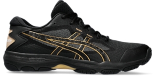 Black asics sale netball trainers