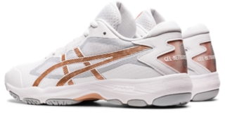 Women's GEL-NETBURNER ACADEMY 9 | White/Rose Gold Netball​ | ASICS Australia