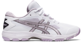 Women s GEL NETBURNER ACADEMY 9 White Dusk Violet Netball