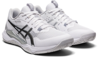 Asics Womens Gel Tactic 2 1072A035 White Running Shoes Sneakers Size 9