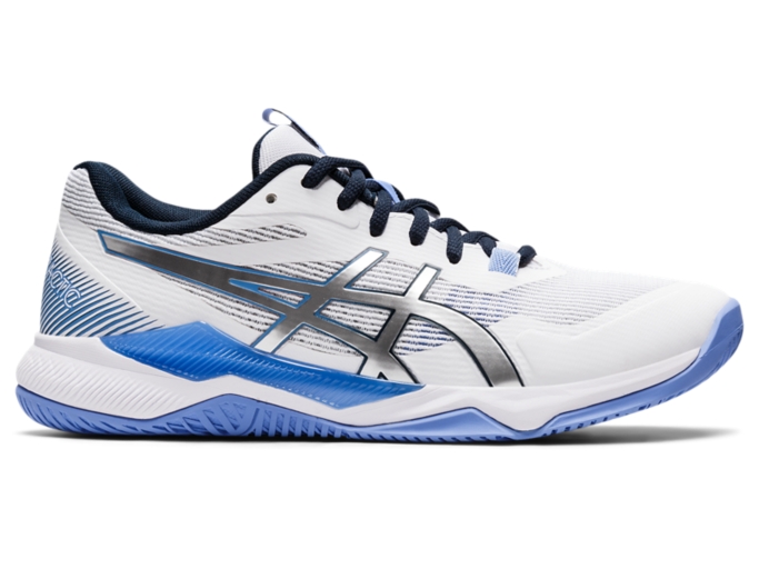 Women's GEL-TACTIC | White/Periwinkle Blue | Volleyball Shoes | ASICS