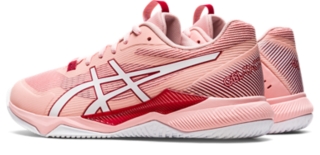 Women s GEL TACTIC Frosted Rose White Volleyball Shoes ASICS