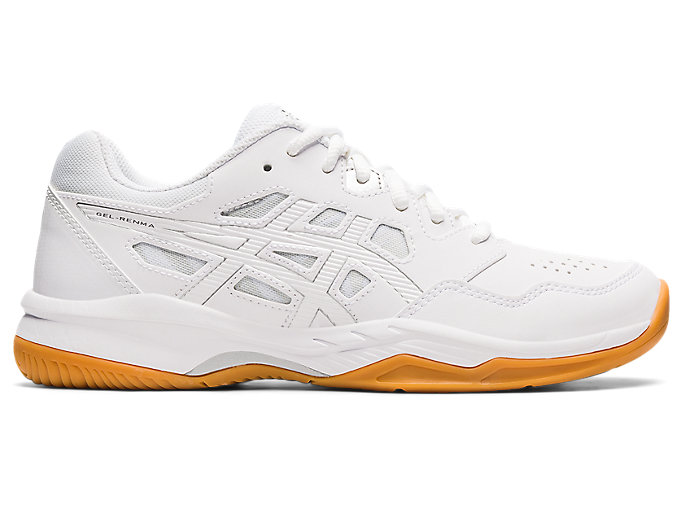 Image 1 of 7 of Women's White/Pure Silver GEL-RENMA Women's Volleyball Shoes