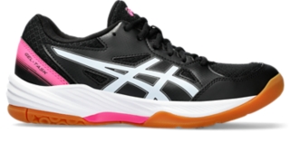 Asics women's black outlet tennis shoes