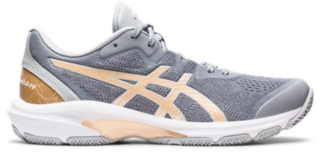 Grey asics on sale netball shoes