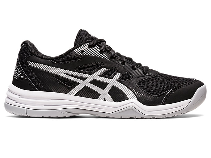 Women's UPCOURT 5 | Black/Pure Silver | Volleyball Shoes | ASICS